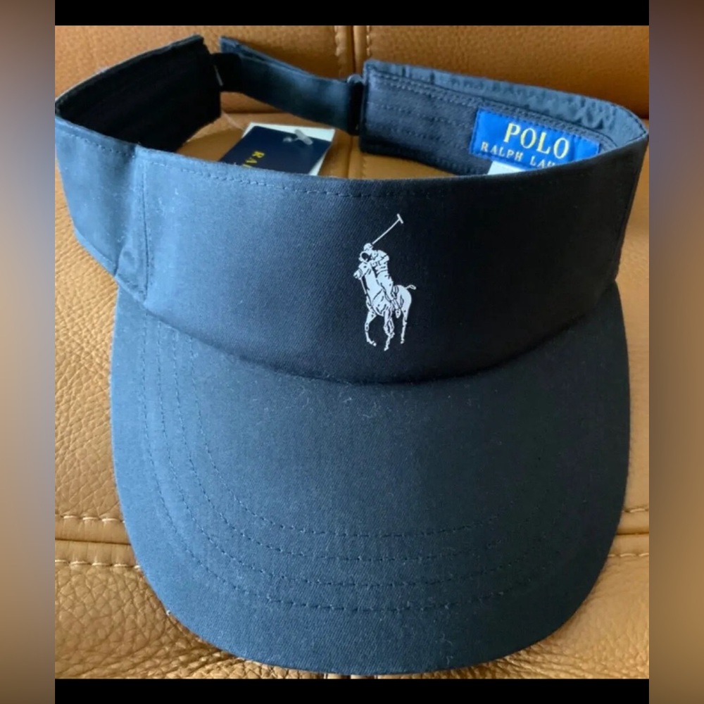 polo ralph lauren Visor tennis hat cap print pony Logo one size adjustable NWT
